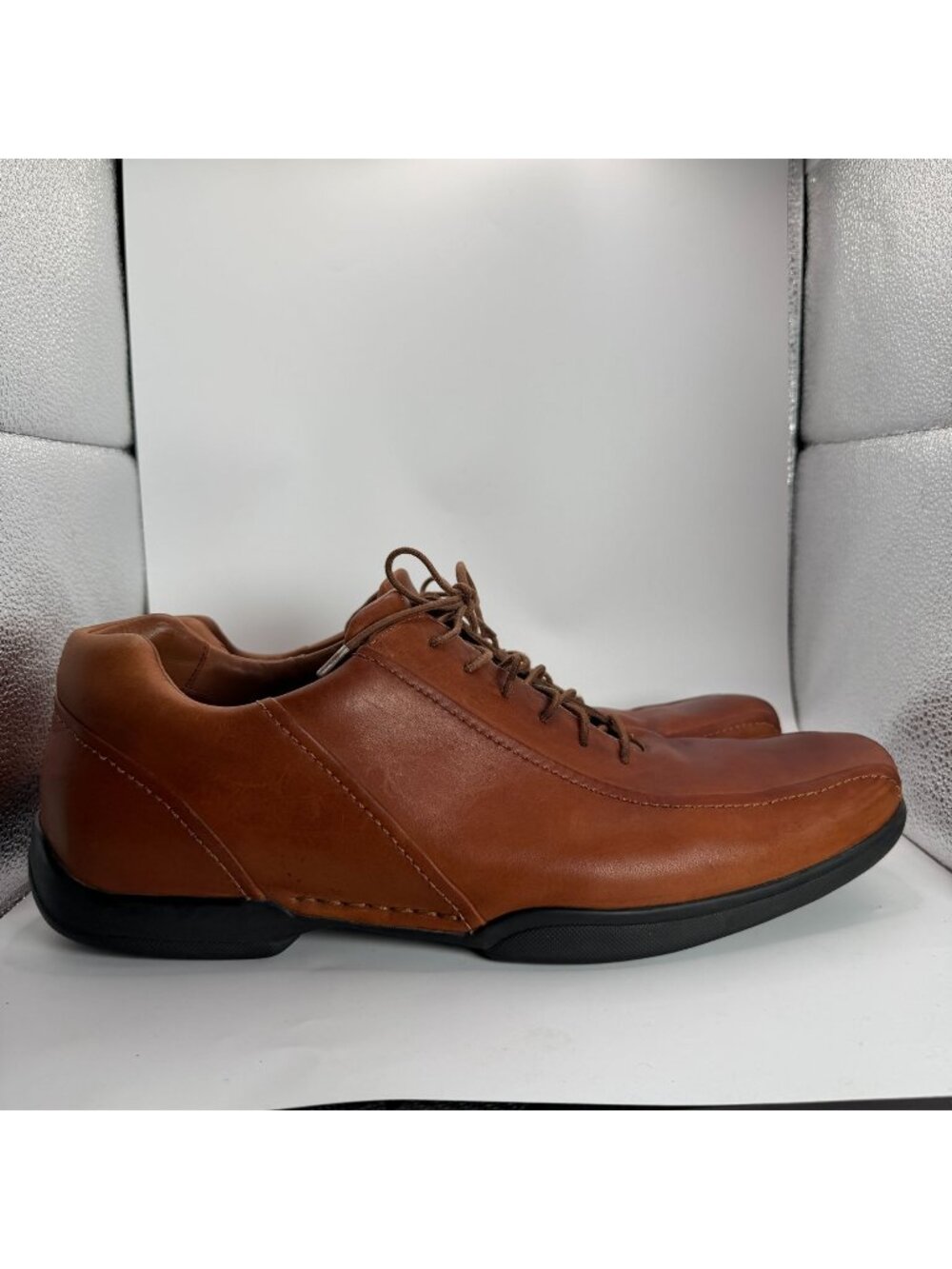 Cole Haan Dress Casual Oxford Shoes Mens Size 15 Brown Leather Lace-Up